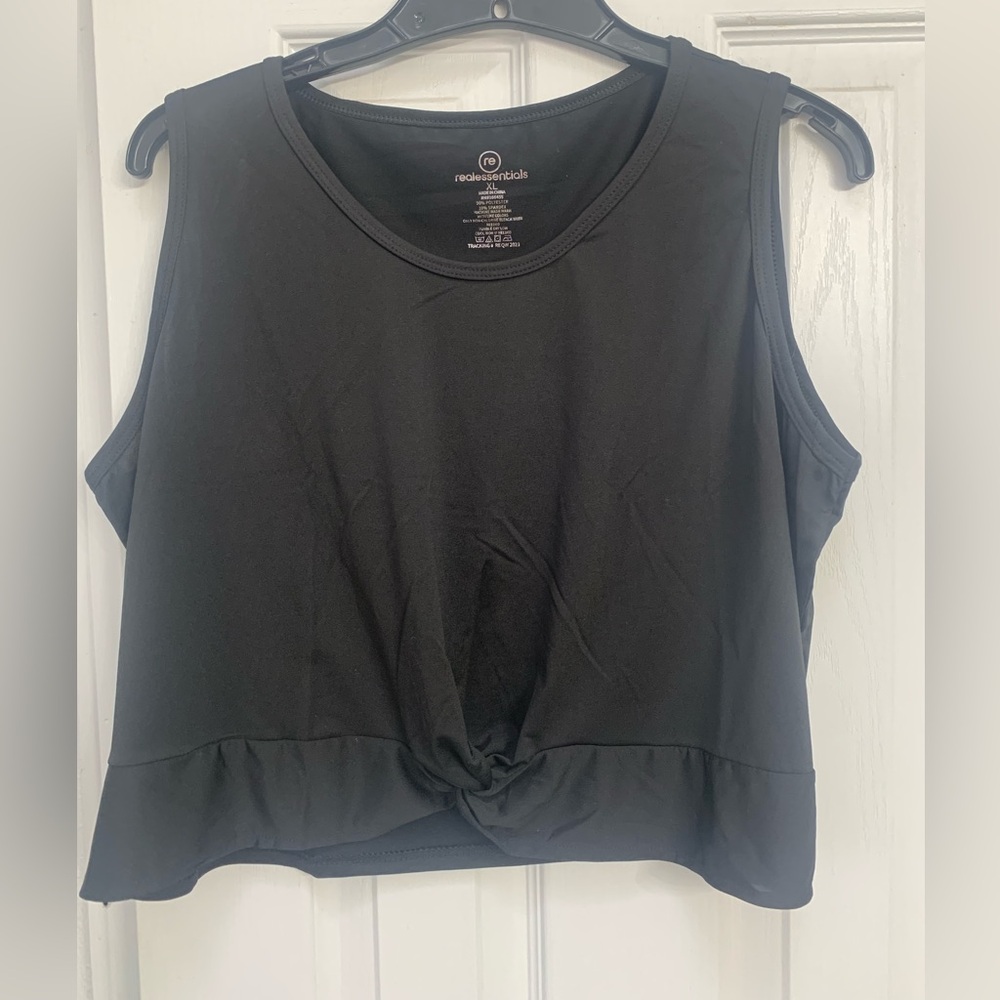 Real Essentials Women's Black Sleeveless Top XL